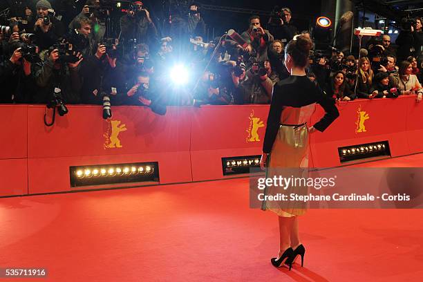 Hailee Steinfeld attends the 'True Grit' Premiere, at the 61st Berlin Film Festival, at Berlinale Palace.