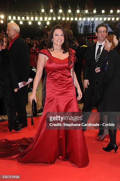 German actress Christine Neubauer attends the 'True Grit' Premiere, during the 61st Berlin Film Festival at Berlinale Palace.