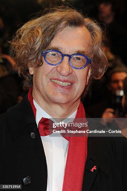 Wim Wenders attends the 'True Grit' Premiere, during the 61st Berlin Film Festival at Berlinale Palace.
