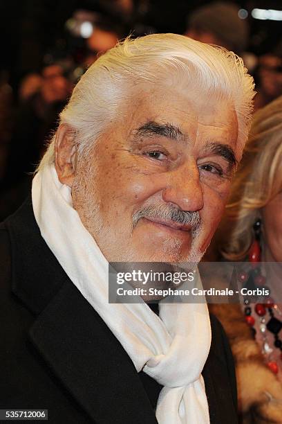 Mario Adorf attends the 'True Grit' Premiere, during the 61st Berlin Film Festival at Berlinale Palace.