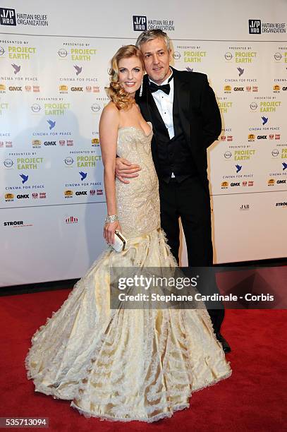 Tanja Buelter and Nenad Drobniak attend the Cinema for Peace Gala at the Konzerthaus Am Gendarmenmark, during the 61st Berlin International Film...