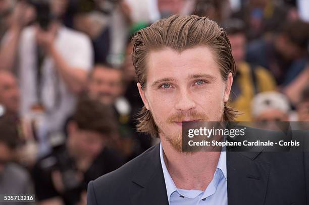 Garrett Hedlund attends the 'Inside Llewyn Davis' photo call during the 66th Cannes International Film Festival.