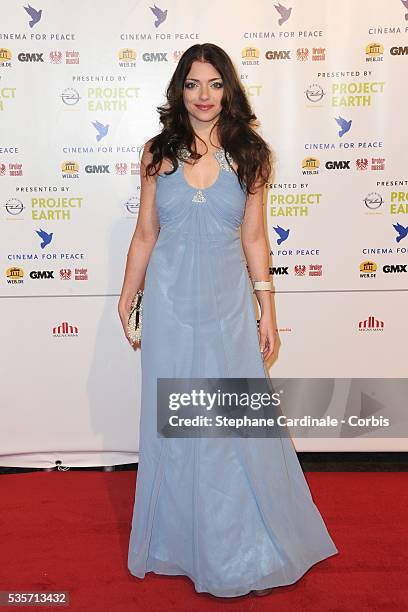 Anne Menden attends the Cinema for Peace Gala at the Konzerthaus Am Gendarmenmark, during the 61st Berlin International Film Festival.