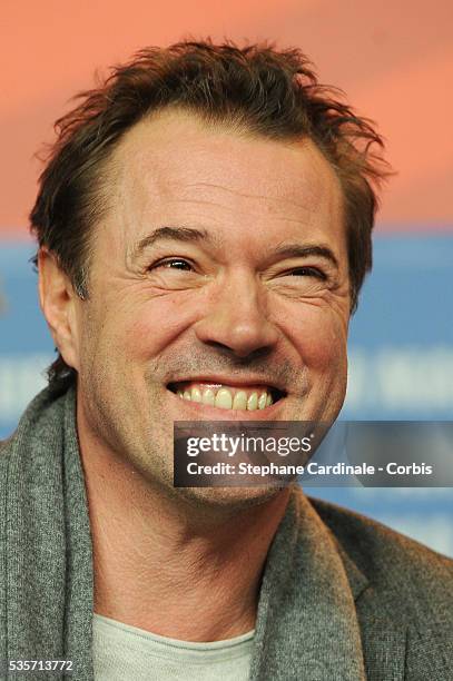 German actor Sebastian Koch attends the 'Unknown' Press Conference, during the 61st Berlin International Film Festival.