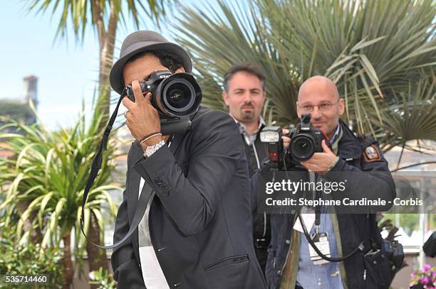 Jamel Debbouze attends the 'Ne Quelque Part' photo call during the 66th Cannes International Film Festival.