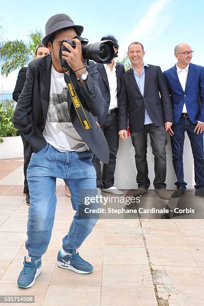 Jamel Debbouze attends the 'Ne Quelque Part' photo call during the 66th Cannes International Film Festival.