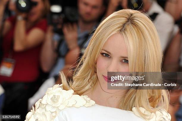 Rachel McAdams at the photo call for "Midnight in Paris" during the 64rd Cannes International Film Festival.