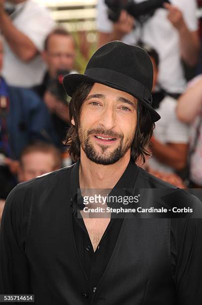 Adrien Brody at the photo call for "Midnight in Paris" during the 64rd Cannes International Film Festival.