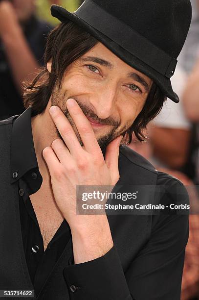 Adrien Brody at the photo call for "Midnight in Paris" during the 64rd Cannes International Film Festival.