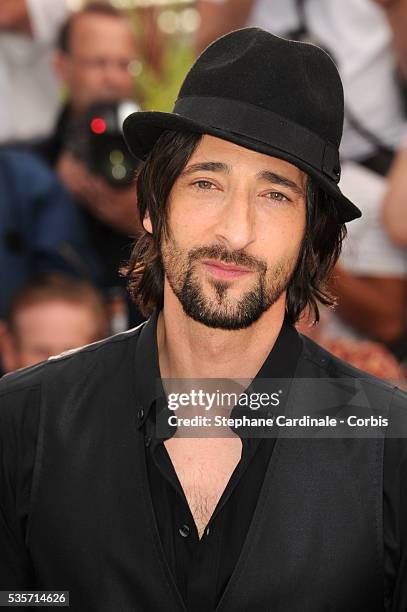 Adrien Brody at the photo call for "Midnight in Paris" during the 64rd Cannes International Film Festival.