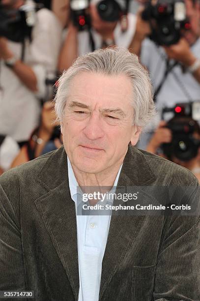 Robert De Niro at the Jury photo call during the 64rd Cannes International Film Festival.