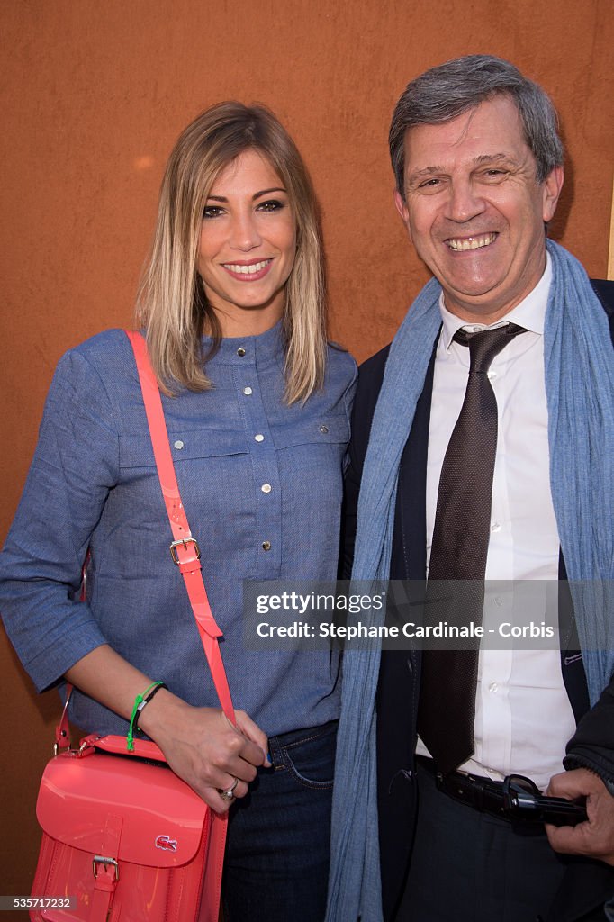 Patrick Rosenfeld Alexandra Rosenfeld and Patrick Chene attend Roland Garros Tennis ...