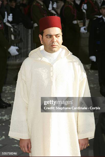Prince Moulay Rachid of Marocco attends the funeral of Grand Duchess of Luxembourg Josephine-Charlotte, daughter of former Belgian King Leopold III...