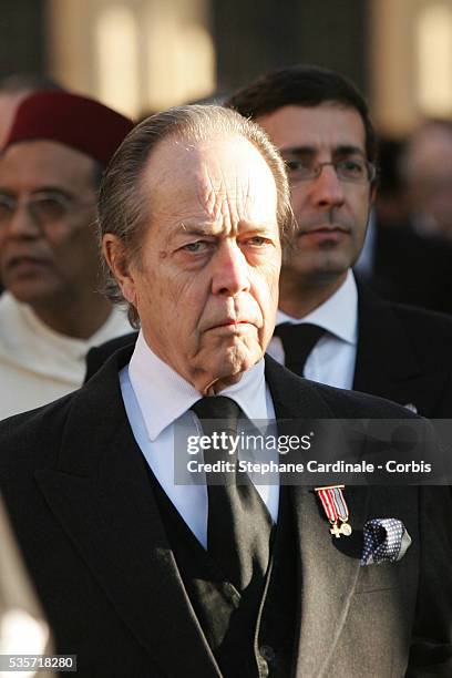 Henri Count of Paris attends the funeral of Grand Duchess of Luxembourg Josephine-Charlotte, daughter of former Belgian King Leopold III and sister...