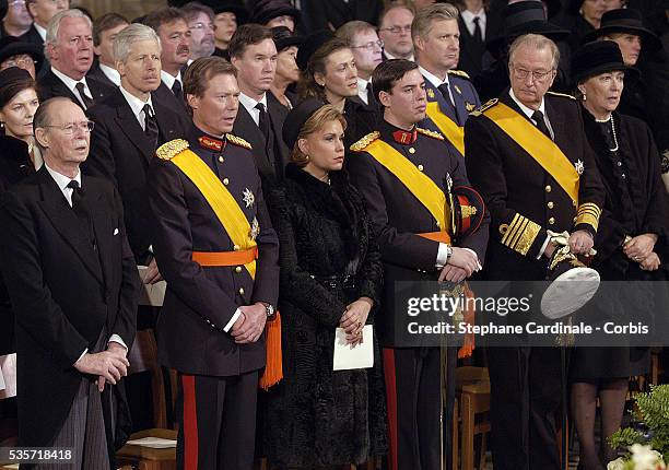 Grand Duke Jean of Luxembourg, HRH Grand Duke Henri, HRH Grand Duchess Maria Teresa of Luxembourg, HRH Grand Duc Guillaume of Luxembourg, HRH Queen...