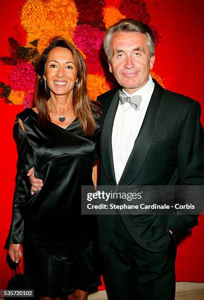 Mr. And Mrs. Gilbert Coulier at the "La Tour D'Argent" celebration. The restaurant served its millionth duck.