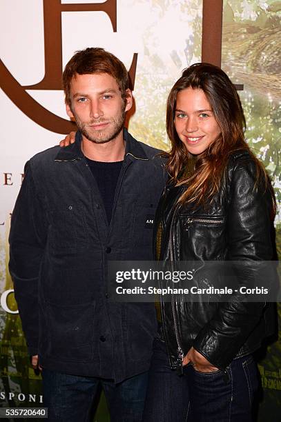 Ora Ito and Emily Marant attend the 'Il etait une foret' Paris Premiere at Cinema Gaumont Marignan, in Paris.