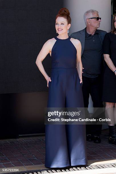 Julianne Moore attends 'The Hunger Games: Mockingjay Part 1' photocall during the 67th Cannes Film Festival