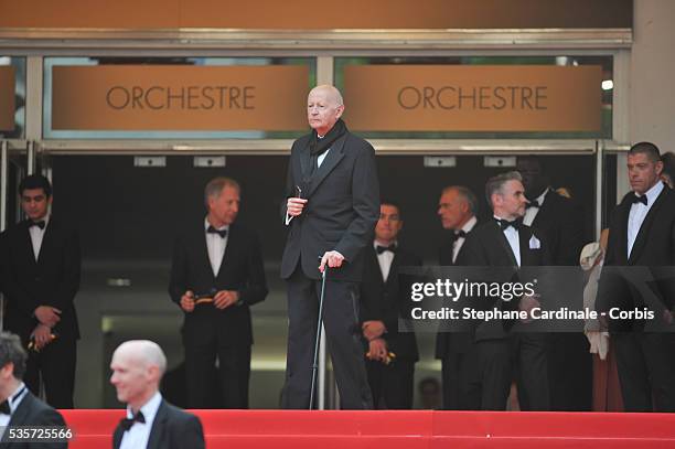 Gilles Jacob attend the 'Jimmy's Hall' premiere during the 67th Cannes Film Festival