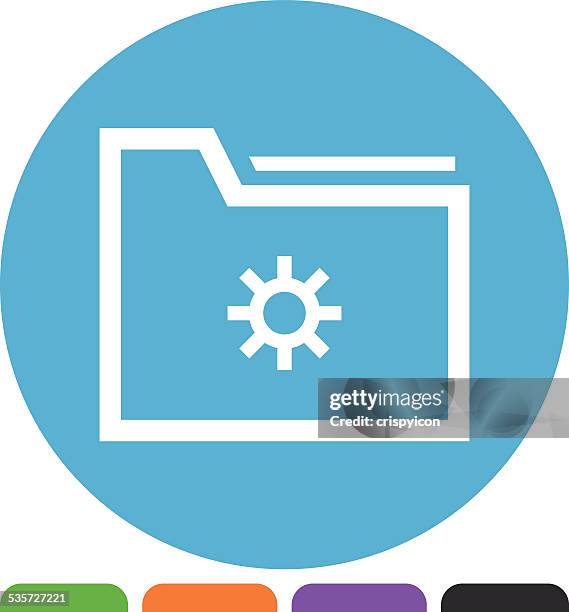 folder icon - document wallet stock illustrations