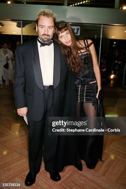 Maiwenn and Luc Besson attend the 20th Cesar Awards Ceremony on February 25, 1995 in Paris, France.