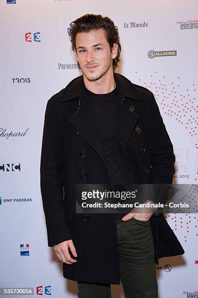 Gaspard Ulliel attends The Lumiere! Le Cinema Invente exhibition preview, at 'Le Grand Palais' on March 26, 2015 in Paris, France.