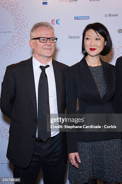 Director of the Institut Lumiere and the Cannes Film Festival Thierry Fremaux and French Culture Minister Fleur Pellerin attend The Lumiere! Le...