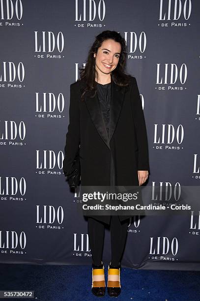 Isabelle Vitari attends the Paris Merveilles', Lido New Revue : The Show At Opening Gala In Paris at Le Lido on April 8, 2015 in Paris, France.