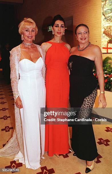 Stephanie of Monaco during the dinner in the function room of the Sporting Club of Monte Carlo.