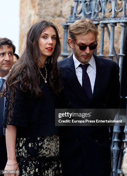 Tatiana Santo Domingo and Andrea Casiraghi attend the wedding of Lady Charlotte and Alejandro Santo Domingo's wedding on May 28, 2016 in Granada,...