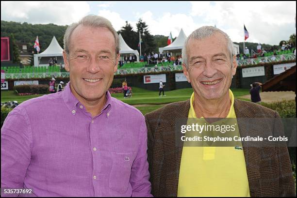 Christophe Chenut and Michel Lacoste attend the Evian Masters 2011.