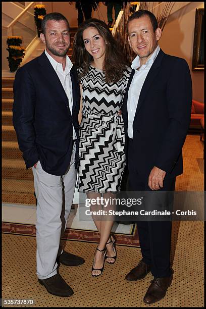 Jacques Bungert, Yael Boon and Dany Boon attend the Evian Masters 2011.