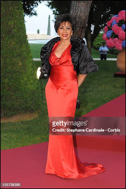 Shirley Bassey attends the 63rd Red Cross Ball at the Sporting Monte-Carlo, in Monaco.