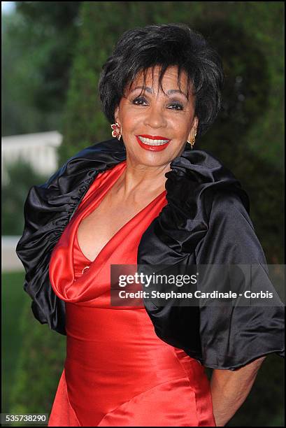 Shirley Bassey attends the 63rd Red Cross Ball at the Sporting Monte-Carlo, in Monaco.