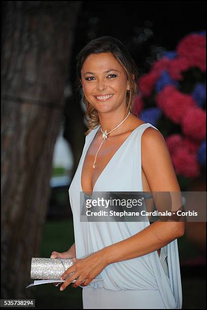 Sandrine Quetier attends the 63rd Red Cross Ball at the Sporting Monte-Carlo, in Monaco.