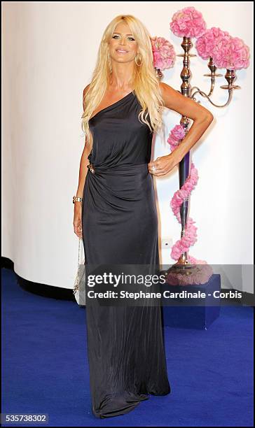 Victoria Silvstedt attends the 63rd Red Cross Ball at the Sporting Monte-Carlo, in Monaco.