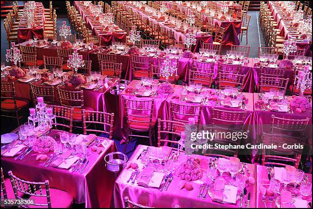 General view of atmosphere is seen prior to the 63rd Red Cross Ball at the Sporting Monte-Carlo, in Monaco.