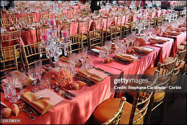 General view of atmosphere is seen prior to the 63rd Red Cross Ball at the Sporting Monte-Carlo, in Monaco.