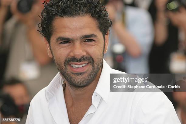 Jamel Debbouze at the photo call of "Indigenes" during the 59th Cannes Film Festival.