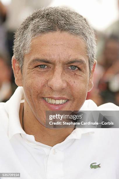 Samy Naceri at the photo call of "Indigenes" during the 59th Cannes Film Festival.