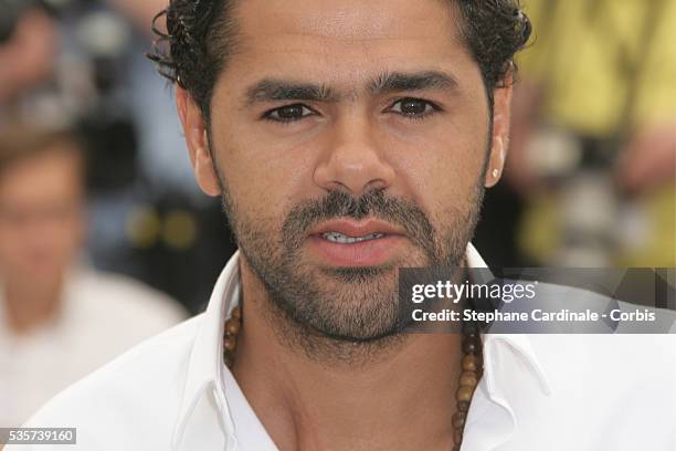 Jamel Debbouze at the photo call of "Indigenes" during the 59th Cannes Film Festival.