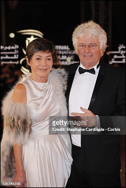 Jean-Jacques Annaud and wife Laurence attend the Opening Ceremony of the 11th Marrakech International Film Festival.