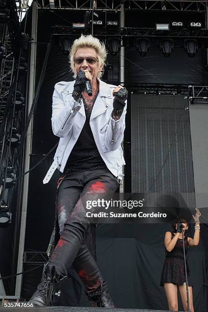 James Michaelof the bandSixx:A.M.Performs onstage during River City Rockfest at AT&T Center on May 29, 2016 in San Antonio, Texas.