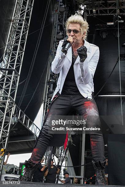 James Michaelof the bandSixx:A.M.Performs onstage during River City Rockfest at AT&T Center on May 29, 2016 in San Antonio, Texas.