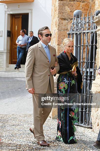 Guests attend the wedding of Lady Charlotte and Alejandro Santo Domingo on May 28, 2016 in Granada, Spain.