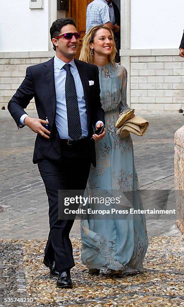 Julio Mario Santo Domingo and Nieves Zuberbühler attend the wedding of Lady Charlotte and Alejandro Santo Domingo on May 28, 2016 in Granada, Spain.