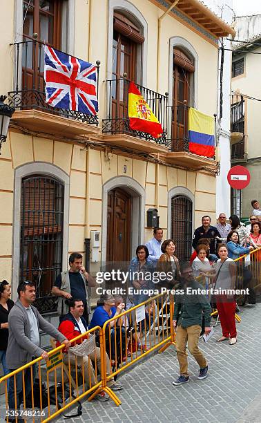 People during wedding of Lady Charlotte and Alejandro Santo Domingo on May 28, 2016 in Granada, Spain.