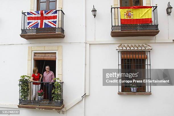 People during wedding of Lady Charlotte and Alejandro Santo Domingo on May 28, 2016 in Granada, Spain.