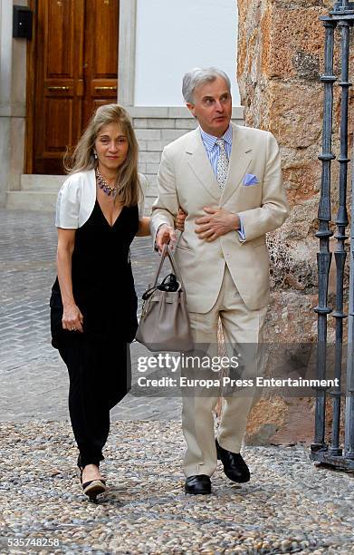 Guests attend the wedding of Lady Charlotte and Alejandro Santo Domingo on May 28, 2016 in Granada, Spain.