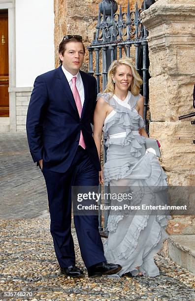 Guests attend the wedding of Lady Charlotte and Alejandro Santo Domingo on May 28, 2016 in Granada, Spain.